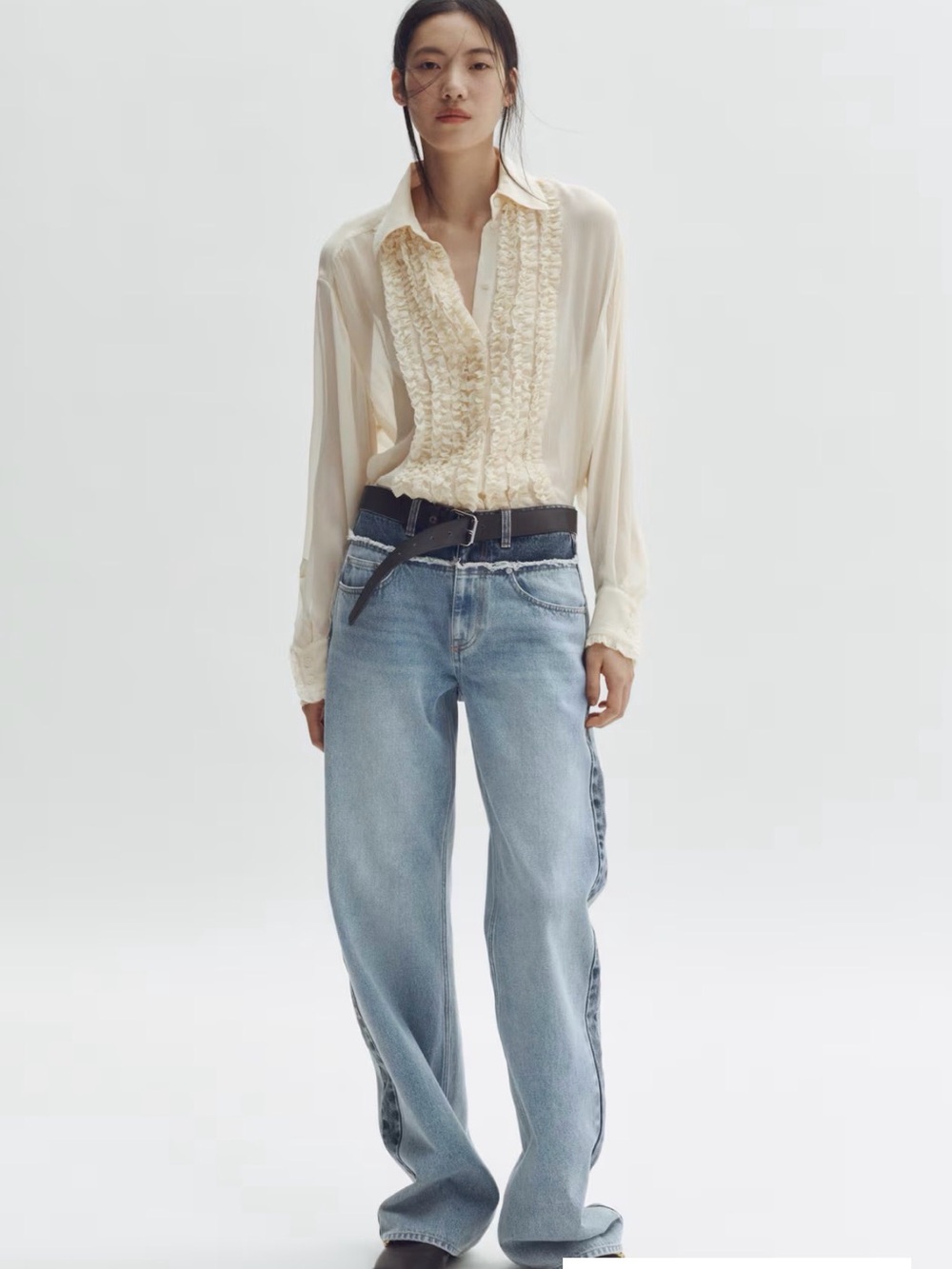 STELLA MCCARTNEY H&M
TWO-TONE STRAIGHT-LEG JEANS